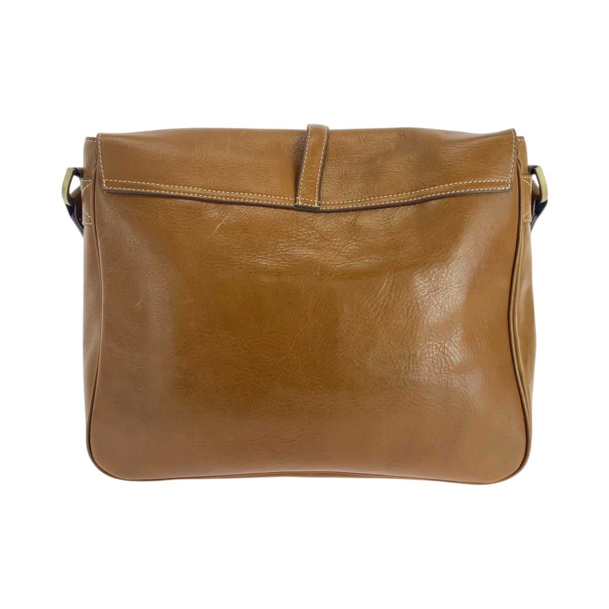 16757
MULBERRY マルベリー ブラウン ゴールド金具 レザー ショルダーバッグ メッセンジャーバッグ  レディース ABP16