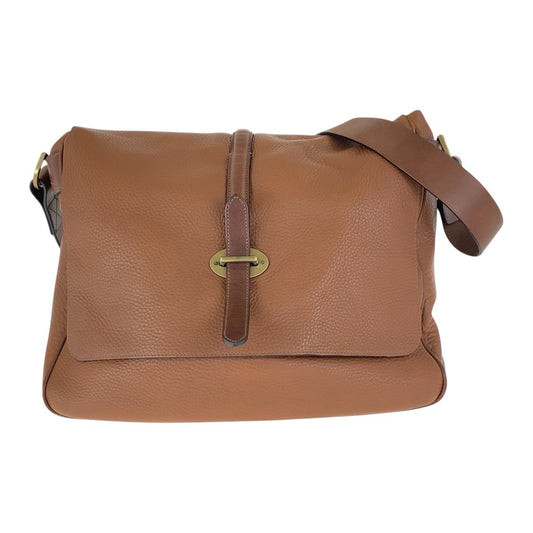 16759
MULBERRY マルベリー ブラウン ゴールド金具 レザー 斜め掛け ショルダーバッグ  レディース A27