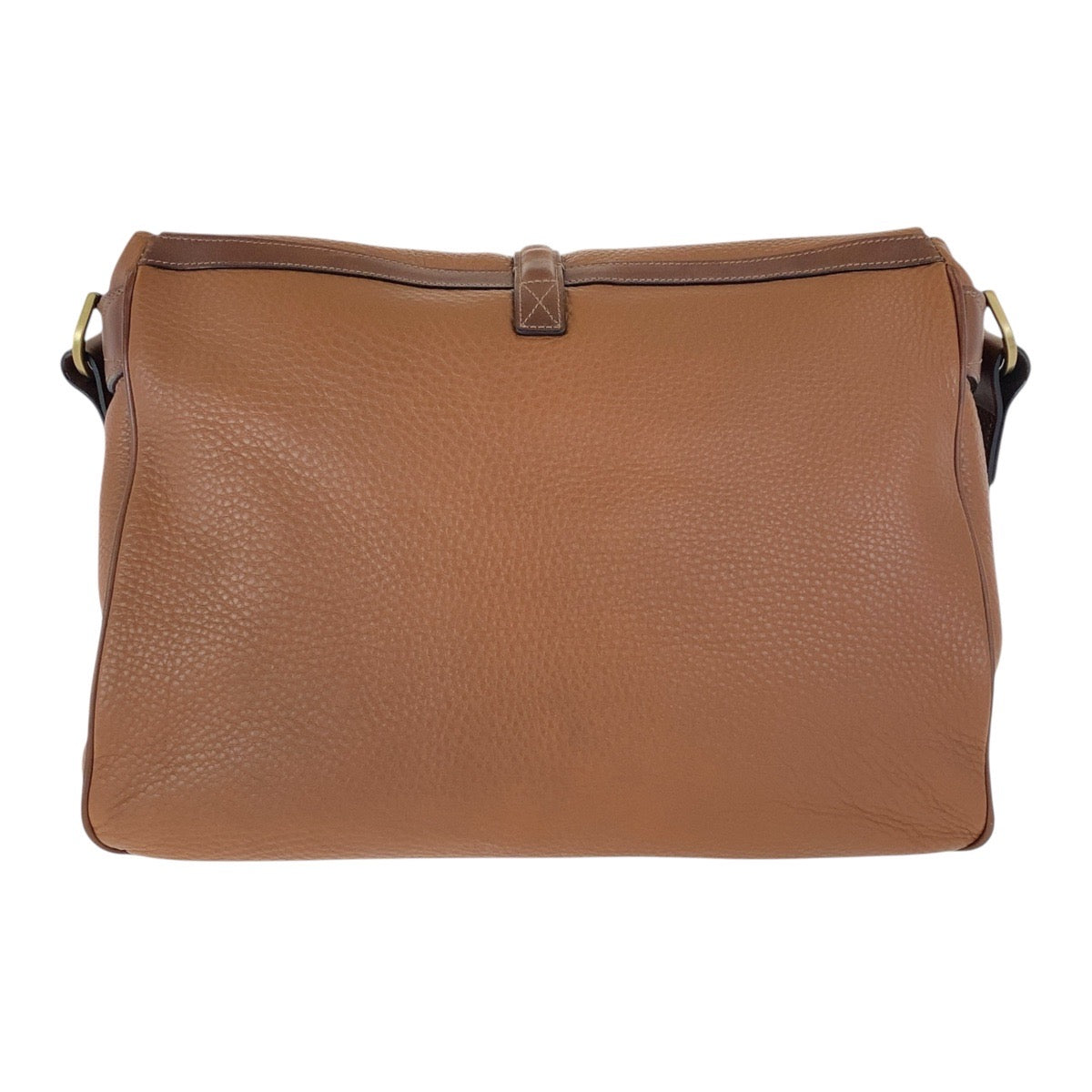 16759
MULBERRY マルベリー ブラウン ゴールド金具 レザー 斜め掛け ショルダーバッグ  レディース A27