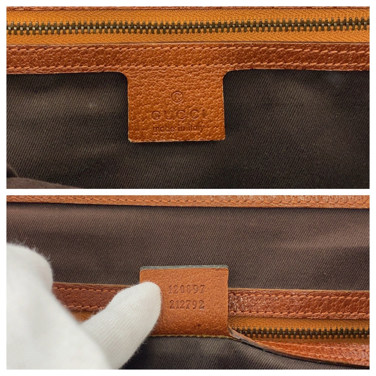 16761
GUCCI グッチ ブラウン ベージュ ゴールド金具 GGキャンバス 120897 トートバッグ ハンドバッグ  レディース