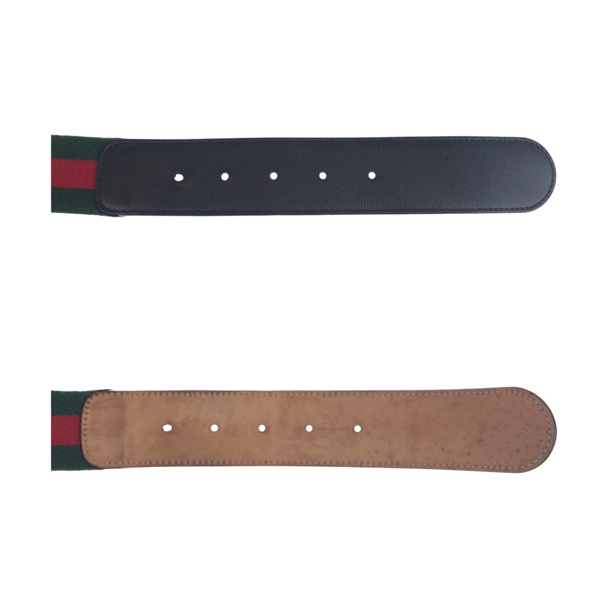 16765
GUCCI グッチ シェリーライン インターロッキング 85cm/34インチ グリーン ブラック シルバー金具 キャンバス / レザー 411924 ベルト 男女兼用  メンズ ABP32