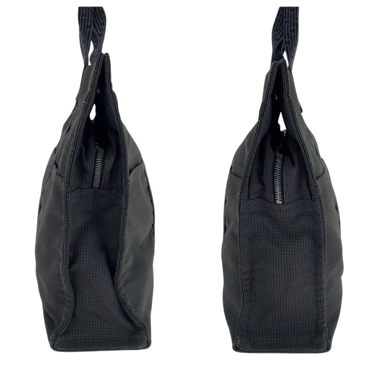 16769
HERMES エルメス エールラインMM 男女兼用 グレー シルバー金具 キャンバス トートバッグ ハンドバッグ  メンズ