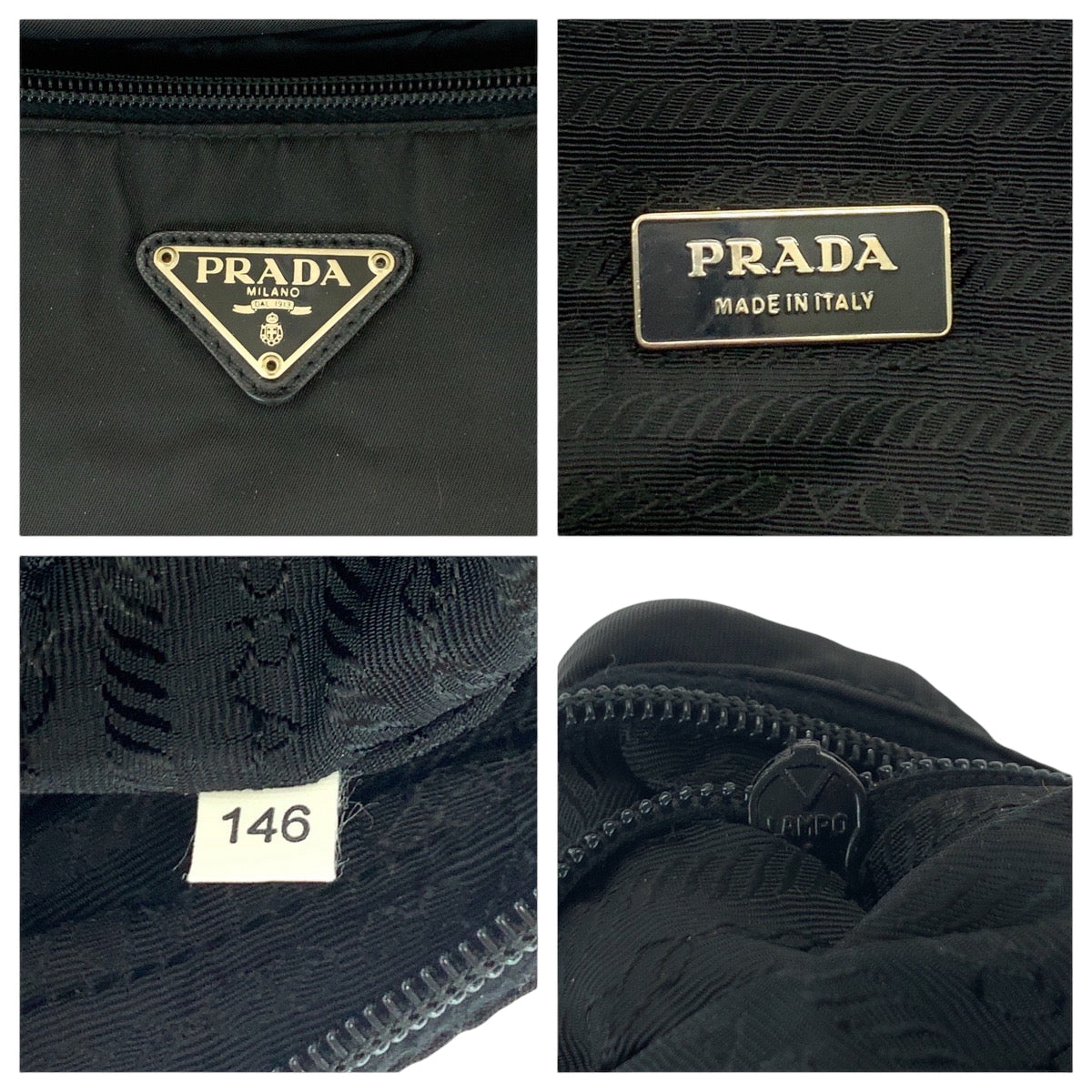 16771
PRADA プラダ テスート 三角ロゴプレート ブラック 黒 シルバー金具 ナイロン V453 ビジネスバッグ ブリーフケース ショルダーバッグ 2way  メンズ ABP48