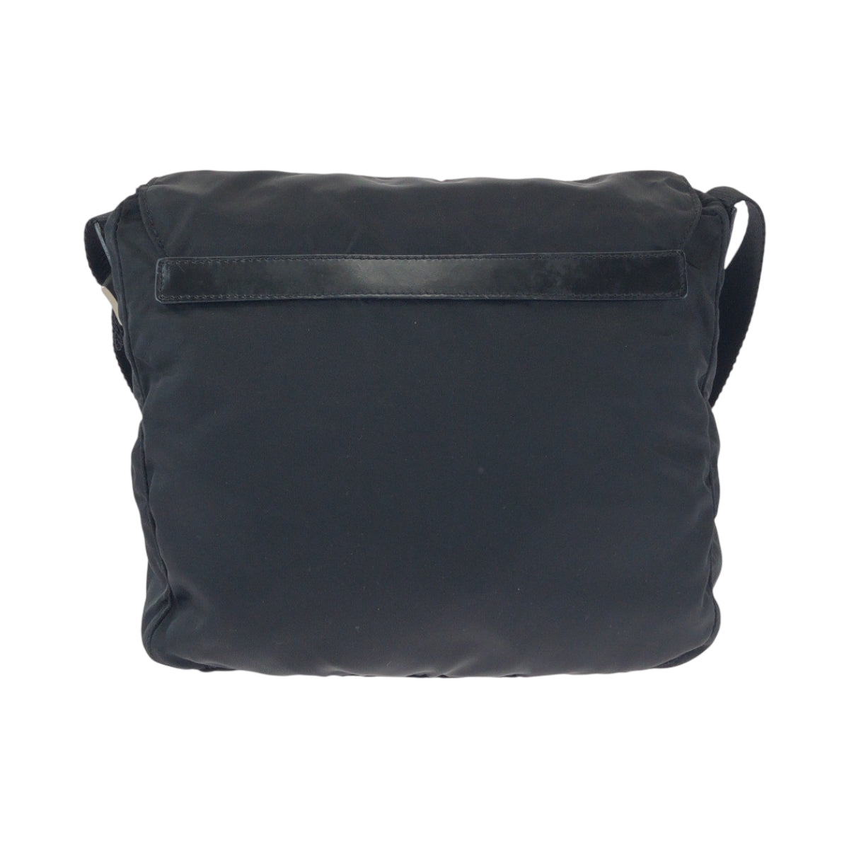 16772
PRADA プラダ テスート 三角ロゴプレート ブラック 黒 シルバー金具 ナイロン BT8994 ショルダーバッグ ポシェット  メンズ ABP39