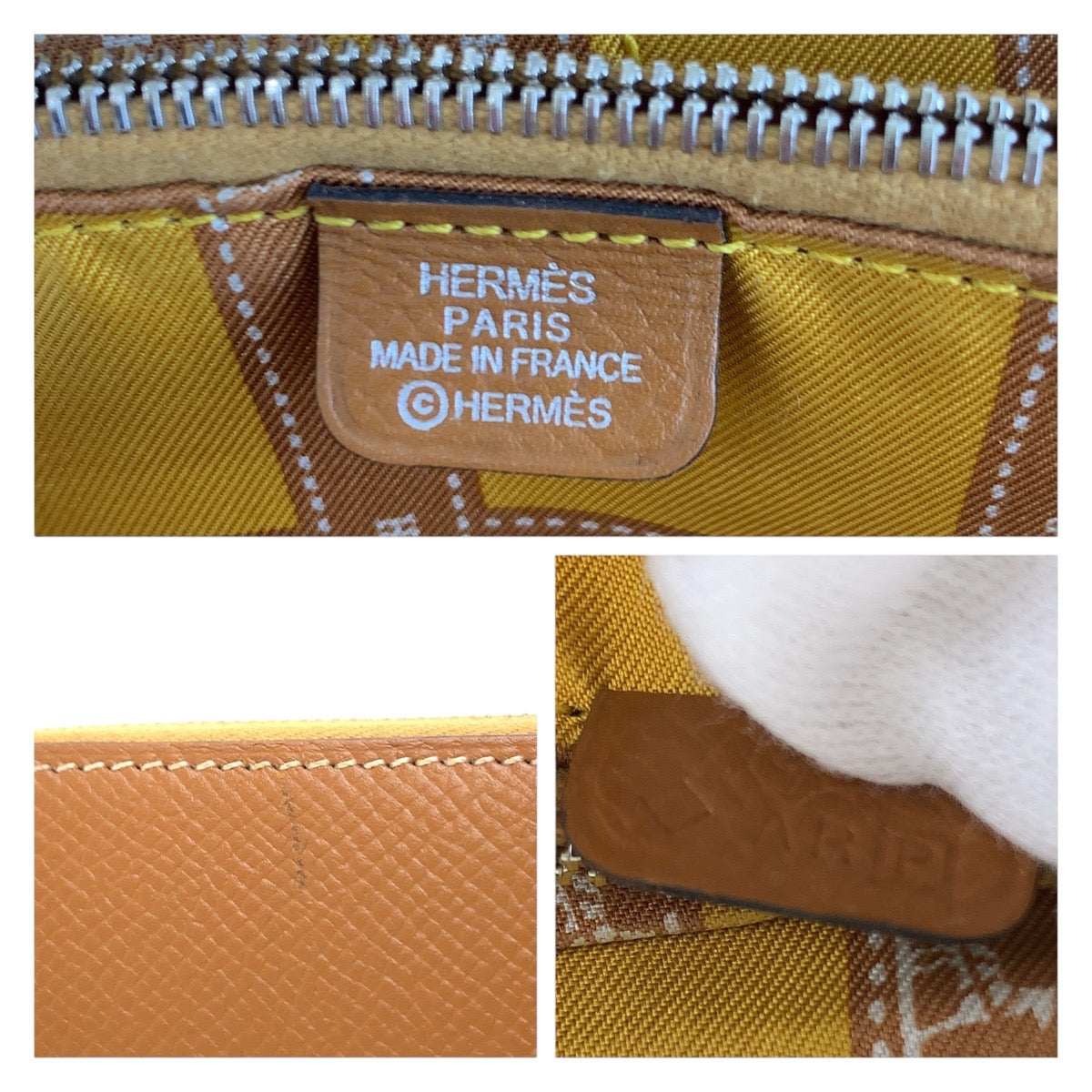 16776
HERMES エルメス アザップ ロング シルクイン ゴールド ブラウン シルバー金具 ヴォーエプソン / シルク 長財布 ラウンドファスナー 男女兼用 ◻︎P刻印  レディース