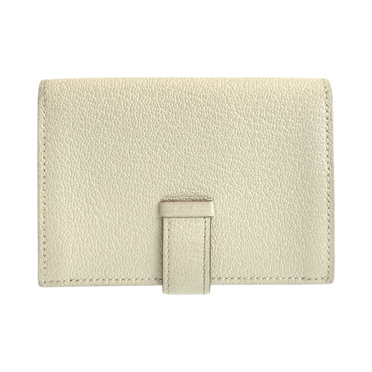 16777
HERMES エルメス ベアン カードケース クレ ホワイト シルバー金具 ヴォーエプソン カードケース 名刺入れ U刻印  レディース AB48