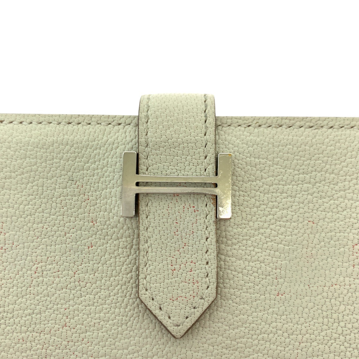 16777
HERMES エルメス ベアン カードケース クレ ホワイト シルバー金具 ヴォーエプソン カードケース 名刺入れ U刻印  レディース AB48