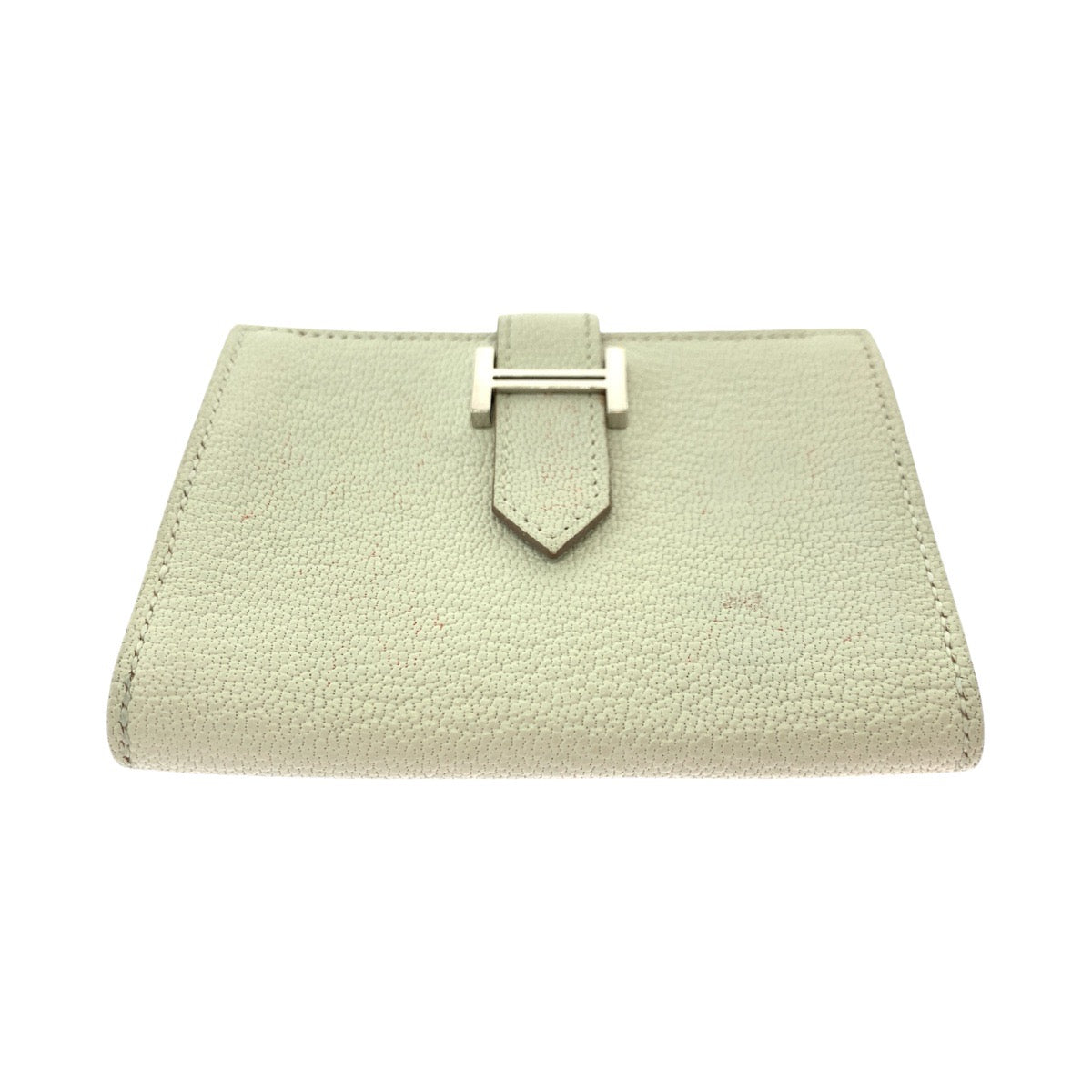16777
HERMES エルメス ベアン カードケース クレ ホワイト シルバー金具 ヴォーエプソン カードケース 名刺入れ U刻印  レディース AB48