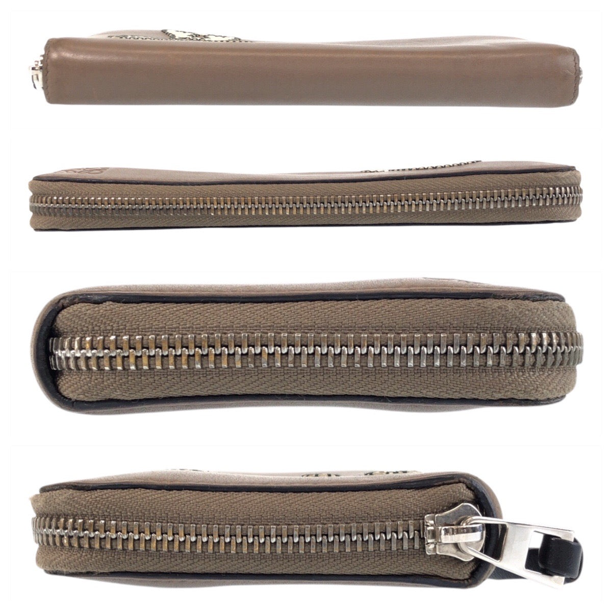 16779
LOEWE ロエベ スカル ブラウン ブラック 黒 シルバー金具 レザー 長財布 ロングウォレット  メンズ