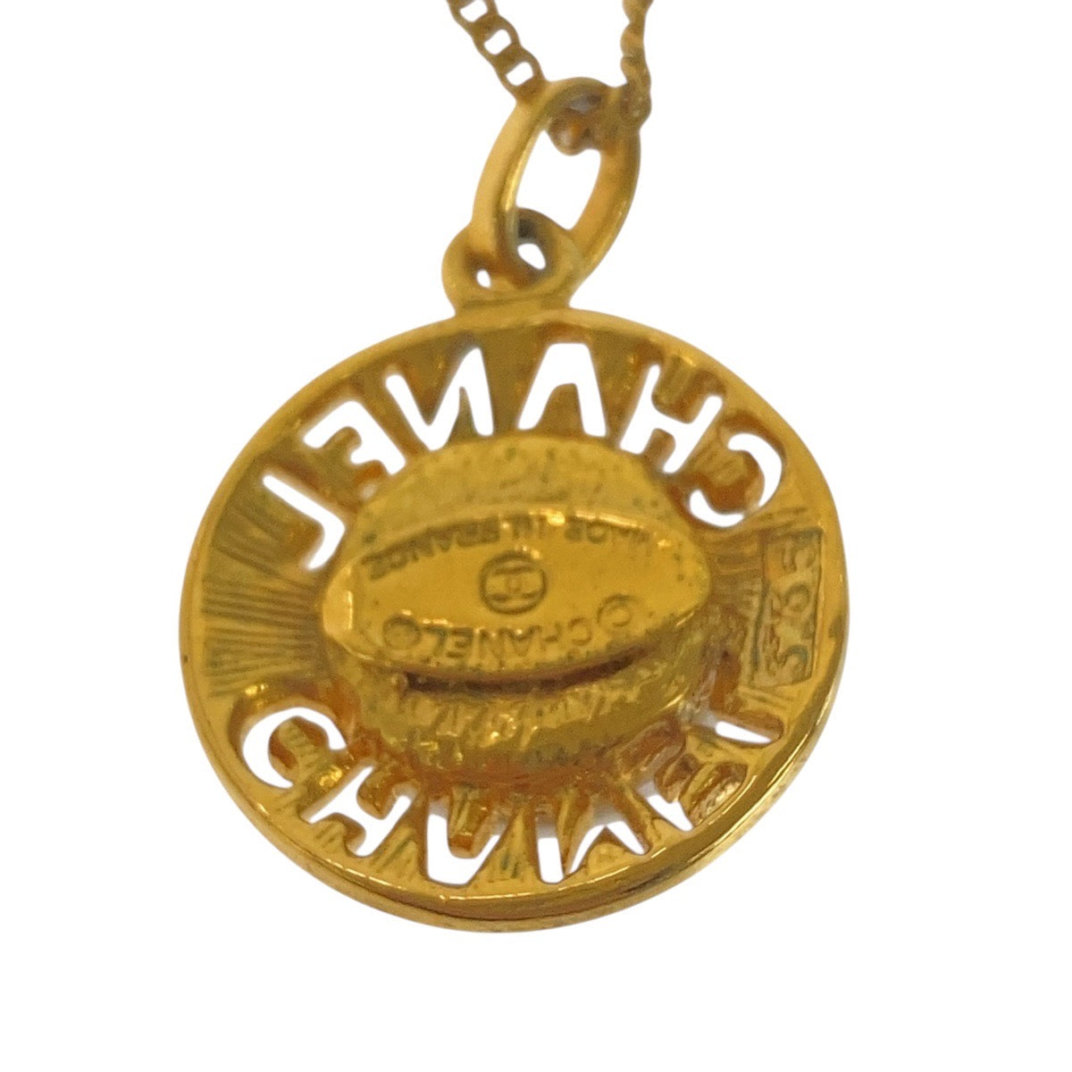 16781
CHANEL シャネル ゴールド ホワイト メタル / フェイクパール ネックレス  レディース ABP42