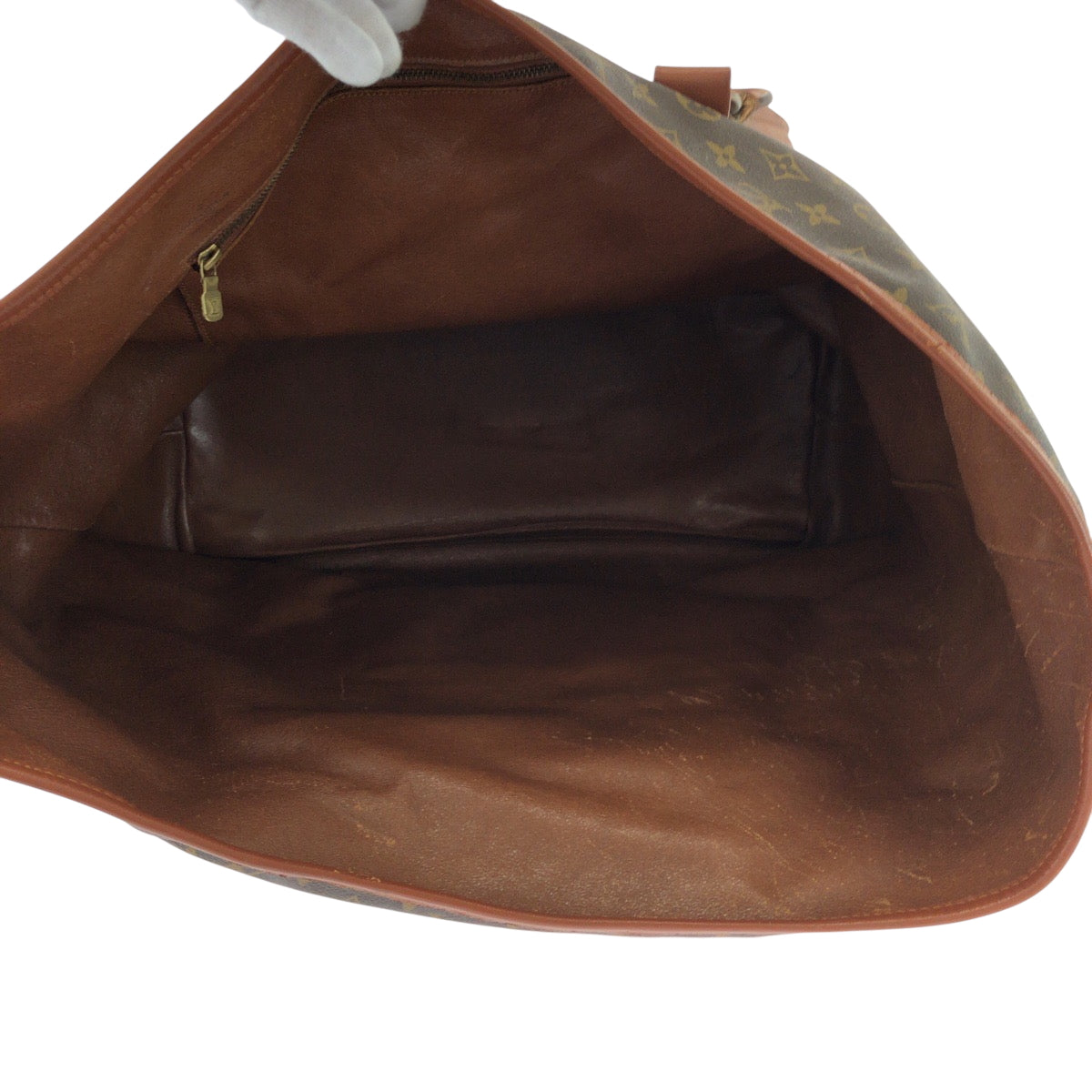 16782
LOUIS VUITTON ルイヴィトン モノグラム サックウィークエンドGM ブラウン ゴールド金具 PVC M42420 トートバッグ ハンドバッグ  レディース B40