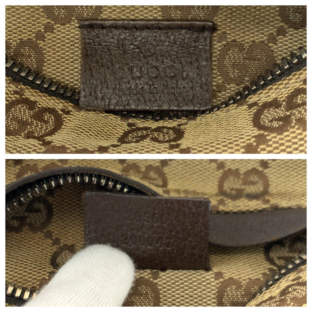 16783
GUCCI グッチ シェリーライン ブラウン レッド グリーン シルバー金具 GGキャンバス 28566 ウエストバッグ バムバッグ  メンズ