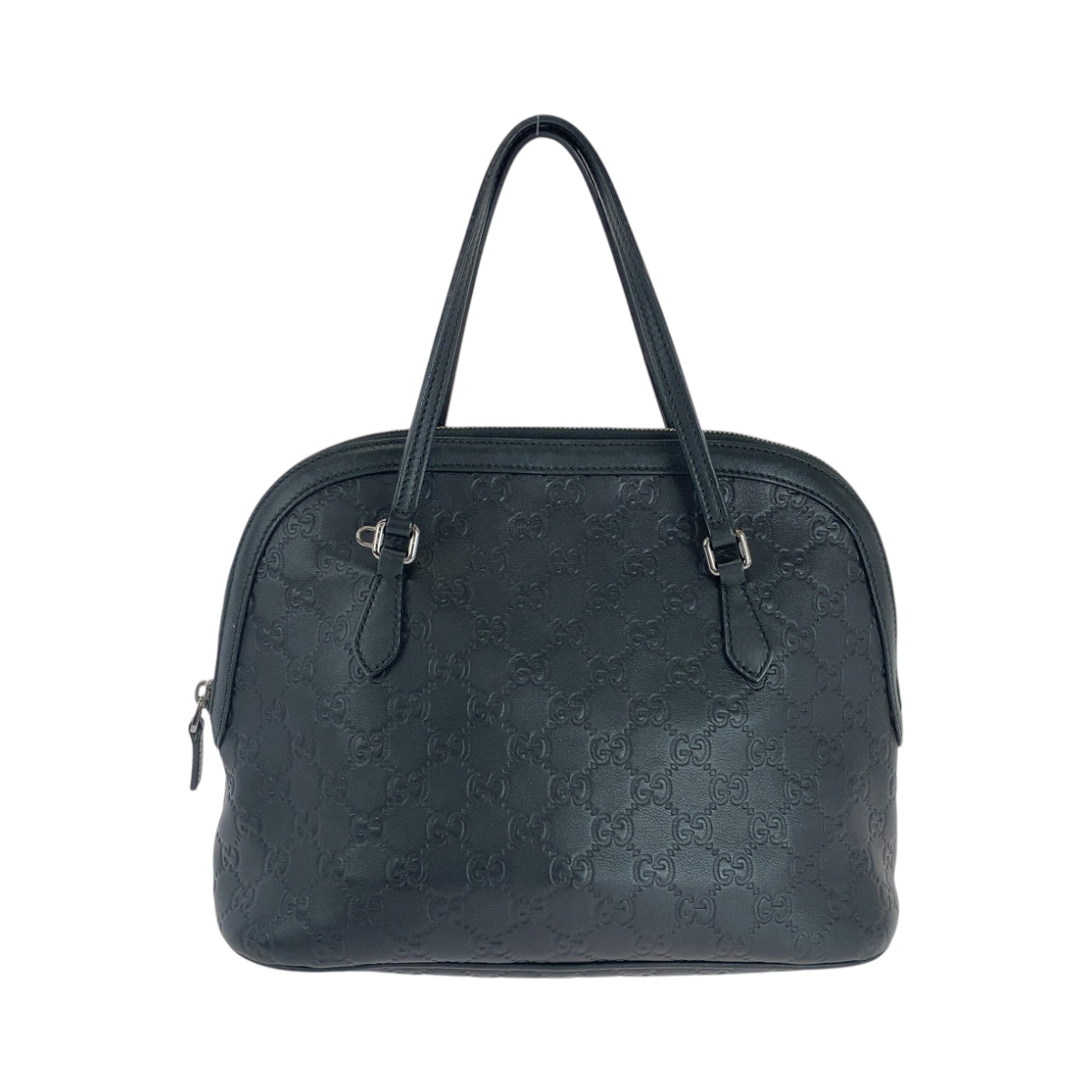 16784
GUCCI グッチ グッチシマ ブラック 黒 シルバー金具 レザー 420023 ショルダーバッグ ハンドバッグ 2way  レディース A63