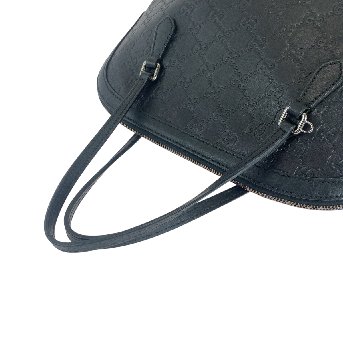 16784
GUCCI グッチ グッチシマ ブラック 黒 シルバー金具 レザー 420023 ショルダーバッグ ハンドバッグ 2way  レディース A63