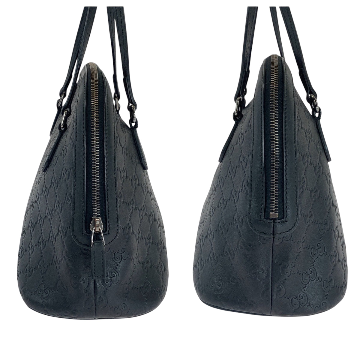 16784
GUCCI グッチ グッチシマ ブラック 黒 シルバー金具 レザー 420023 ショルダーバッグ ハンドバッグ 2way  レディース A63