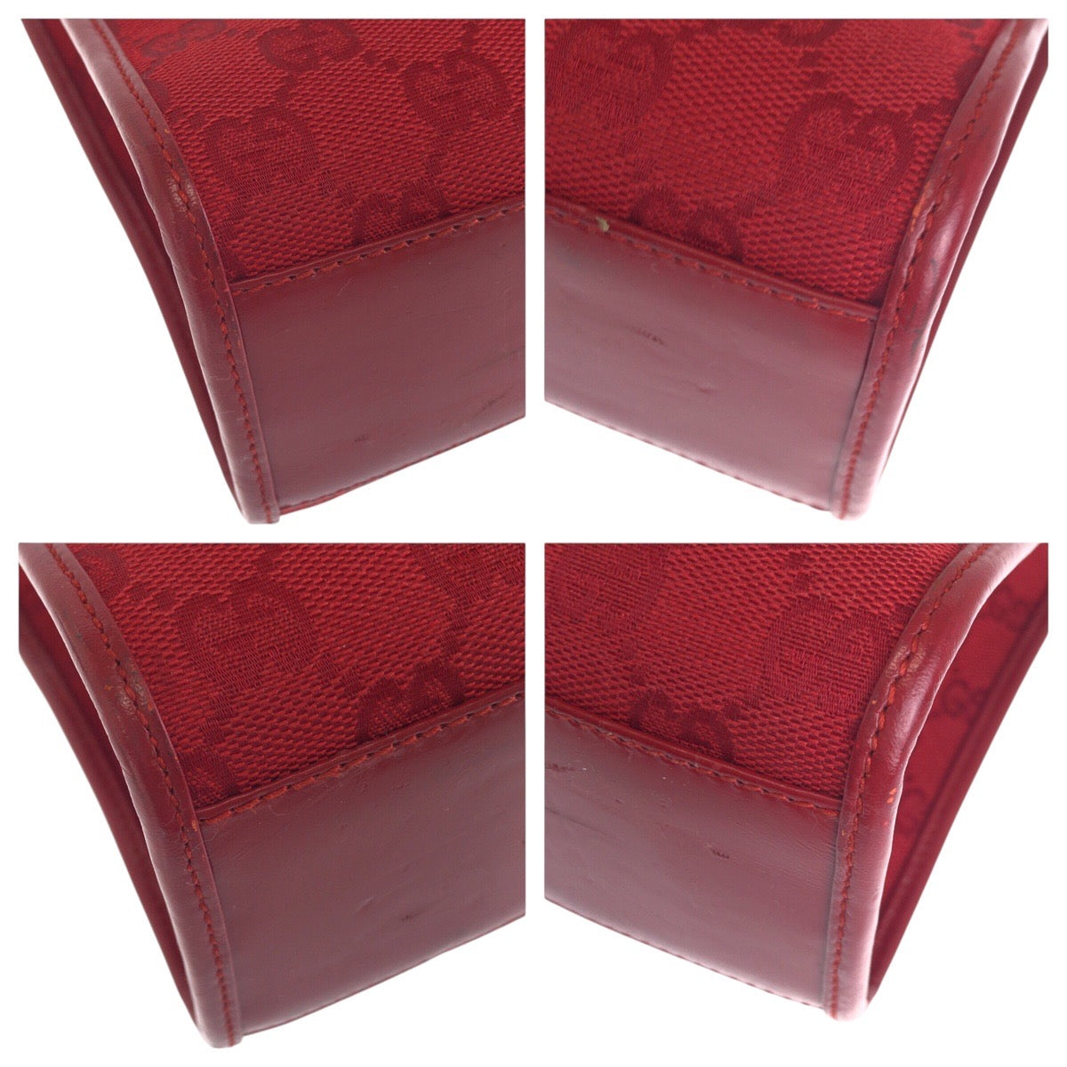 16785
GUCCI グッチ ジャッキー レッド シルバー金具 GGキャンバス / レザー 002 1073 ショルダーバッグ ハンドバッグ レディース AB48