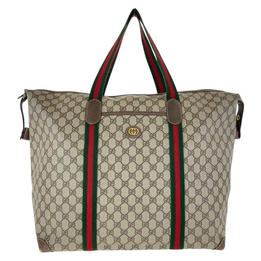 16786
GUCCI グッチ ヴィンテージ オールドグッチ シェリーライン インターロッキング ブラウン ゴールド金具 GGスプリームキャンバス / レザー 012 39 6211 ボストンバッグ 男女兼用 レディース ABP46
