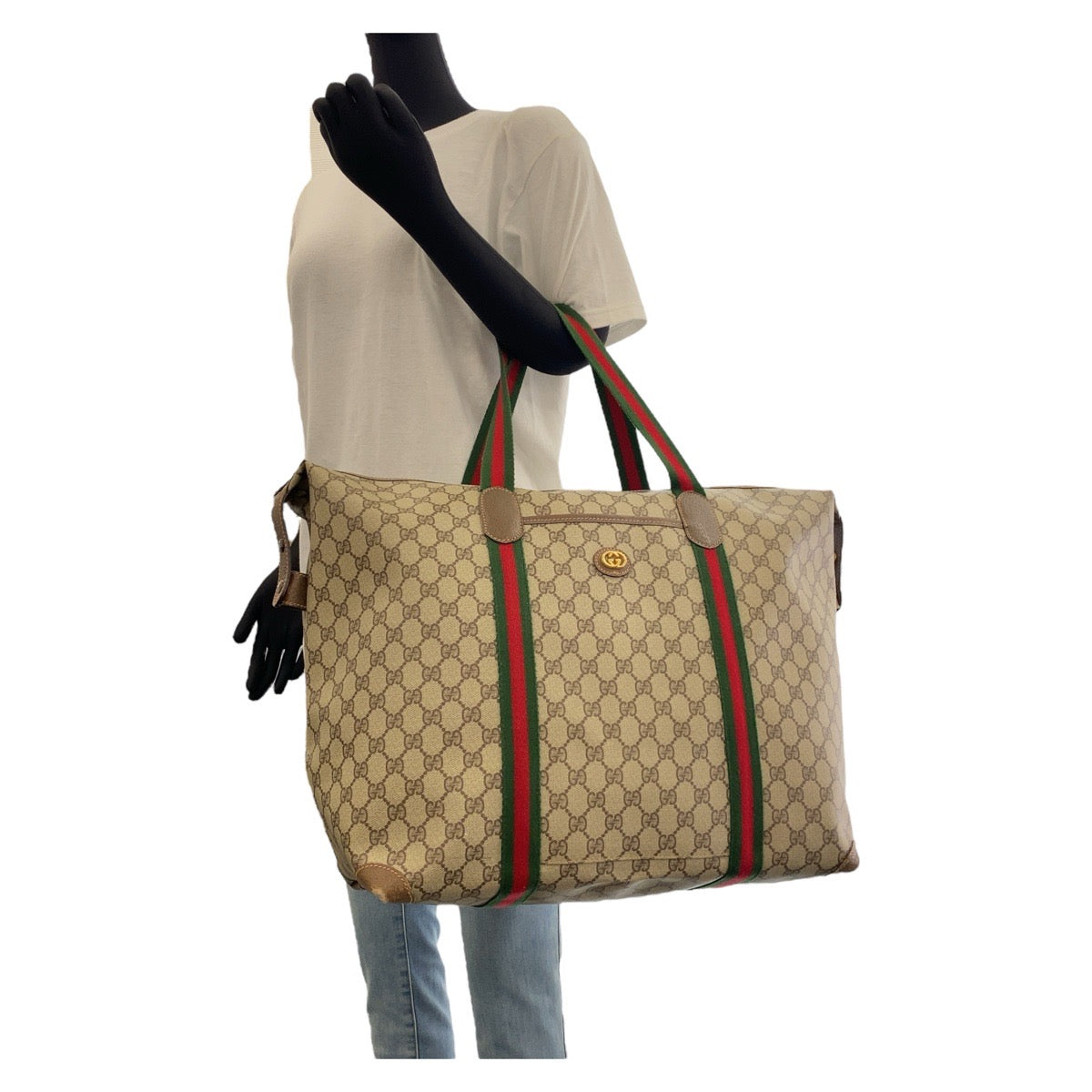 16786
GUCCI グッチ ヴィンテージ オールドグッチ シェリーライン インターロッキング ブラウン ゴールド金具 GGスプリームキャンバス / レザー 012 39 6211 ボストンバッグ 男女兼用  レディース ABP46