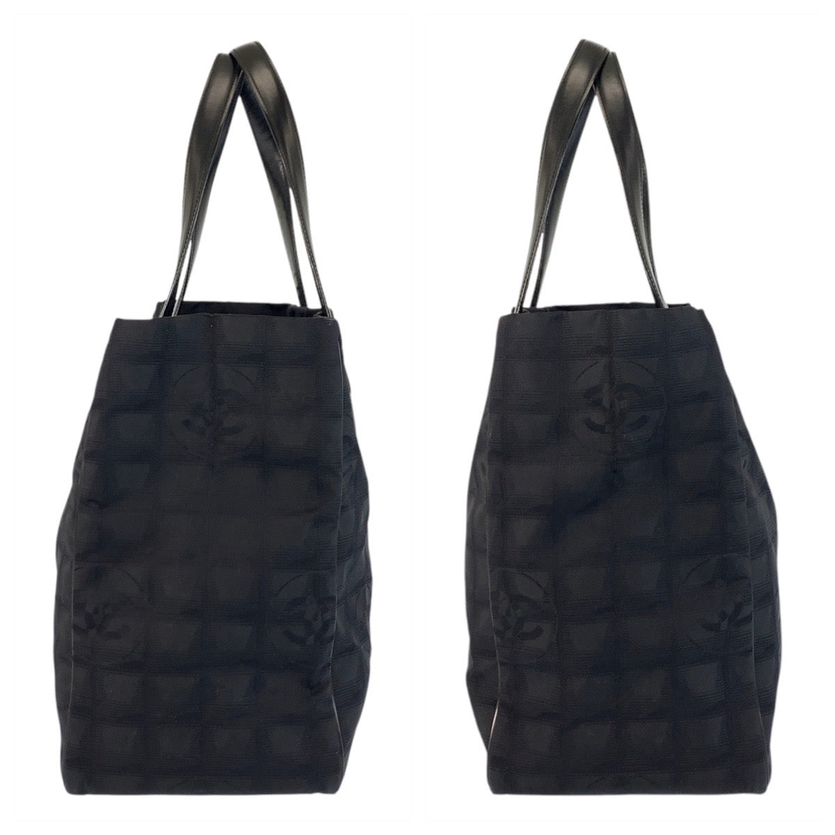 16788
CHANEL シャネル ニュートラベルライン ブラック 黒 ゴールド金具 ナイロン / レザー トートバッグ ショルダーバッグ  レディース ABP44