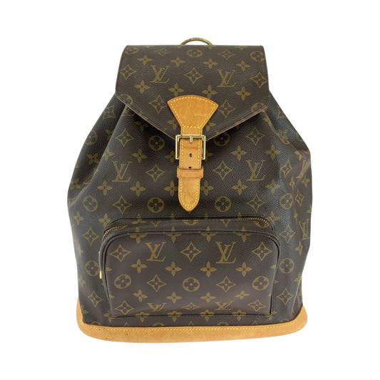 16789
LOUIS VUITTON ルイヴィトン モノグラム モンスリGM ブラウン ゴールド金具 PVC M51135 リュックサック バックパック  レディース AB77