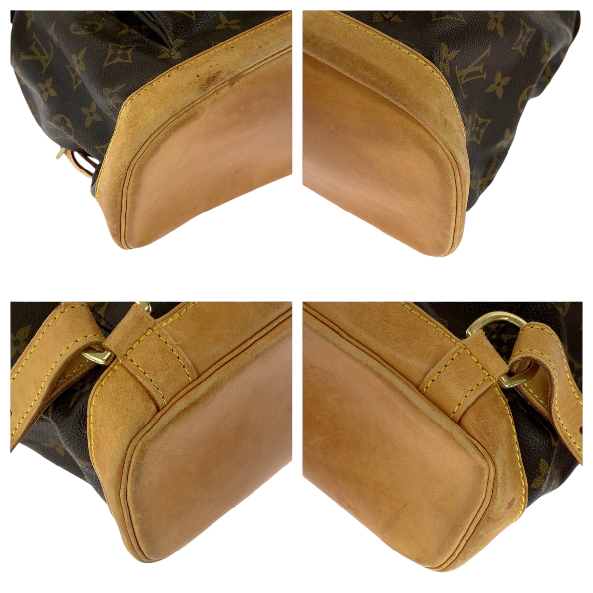 16789
LOUIS VUITTON ルイヴィトン モノグラム モンスリGM ブラウン ゴールド金具 PVC M51135 リュックサック バックパック  レディース AB77