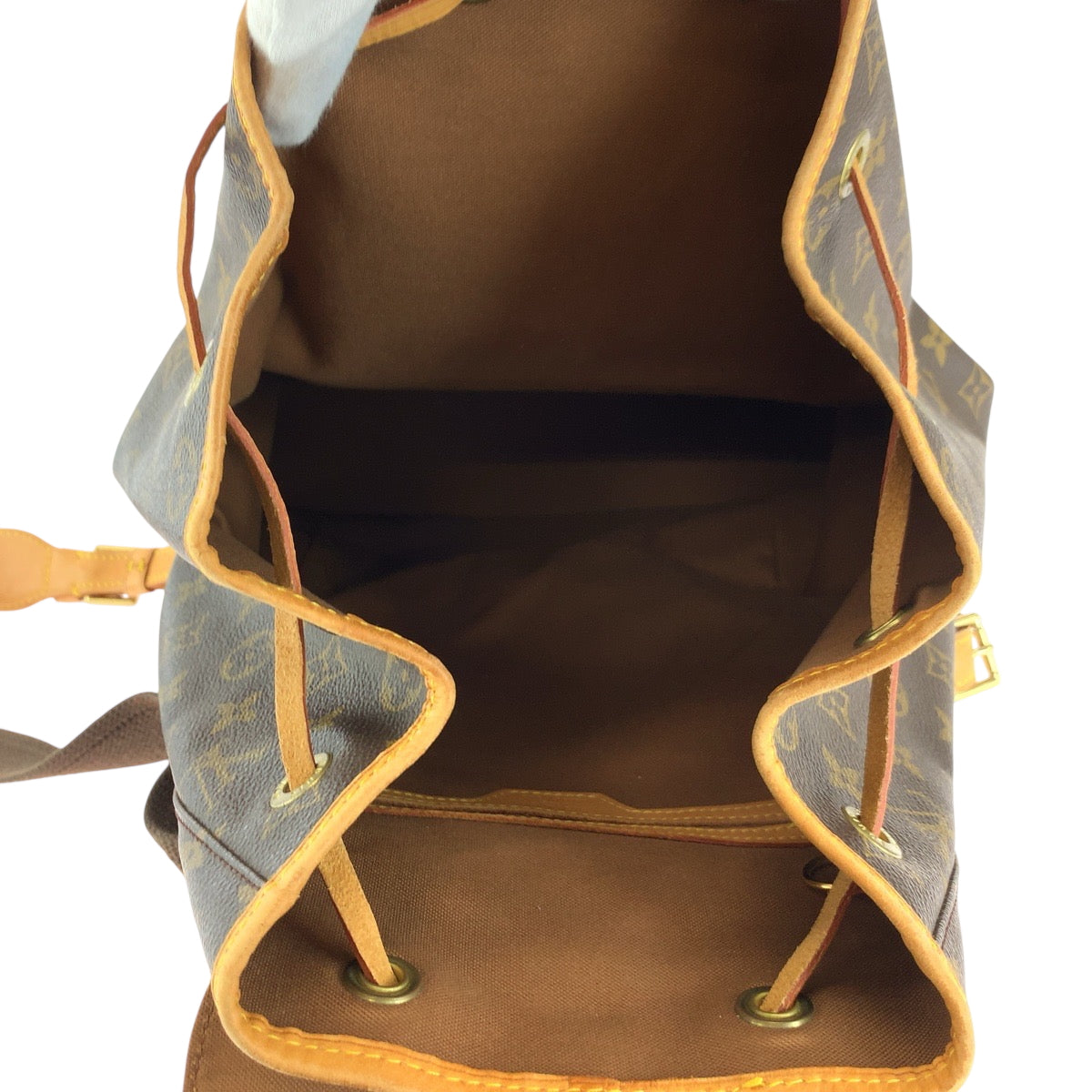 16789
LOUIS VUITTON ルイヴィトン モノグラム モンスリGM ブラウン ゴールド金具 PVC M51135 リュックサック バックパック  レディース AB77