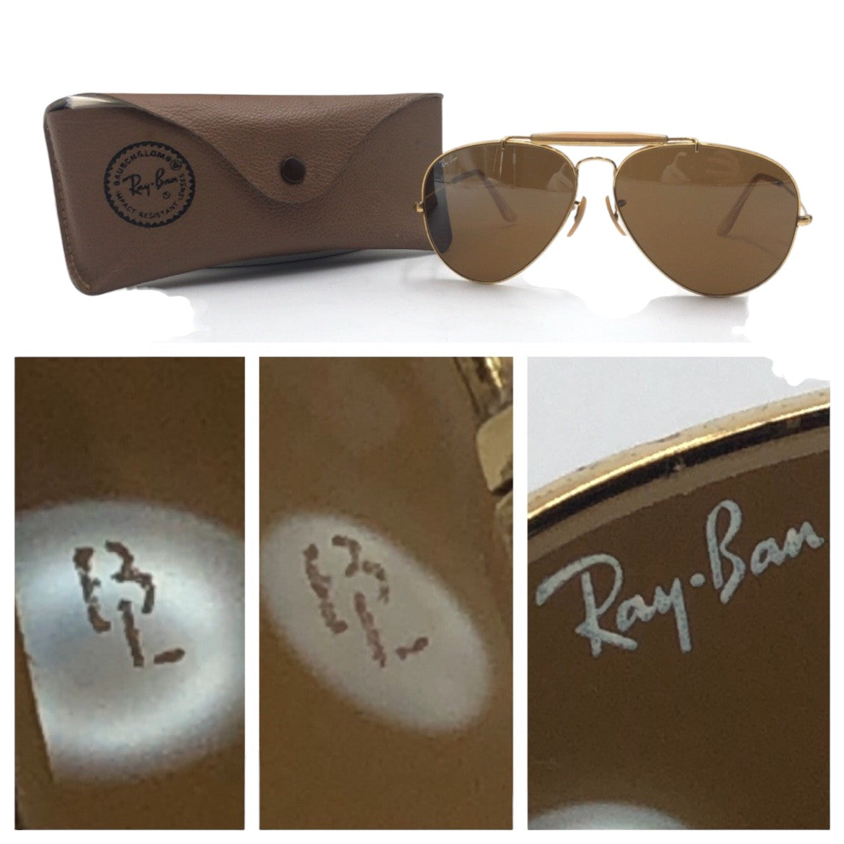 16791
Ray-Ban レイバン ヴィンテージ B&L RAY-BAN U.S.A ゴールド ブラウン メタル 52□14 サングラス 男女兼用 ティアドロップ  メンズ AB18