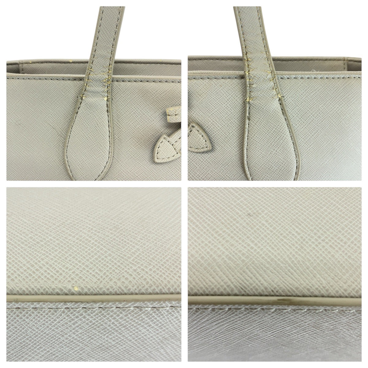 16797
Samantha Vega サマンサベガ グレー ゴールド金具 レザー トートバッグ ショルダーバッグ  レディース AB5