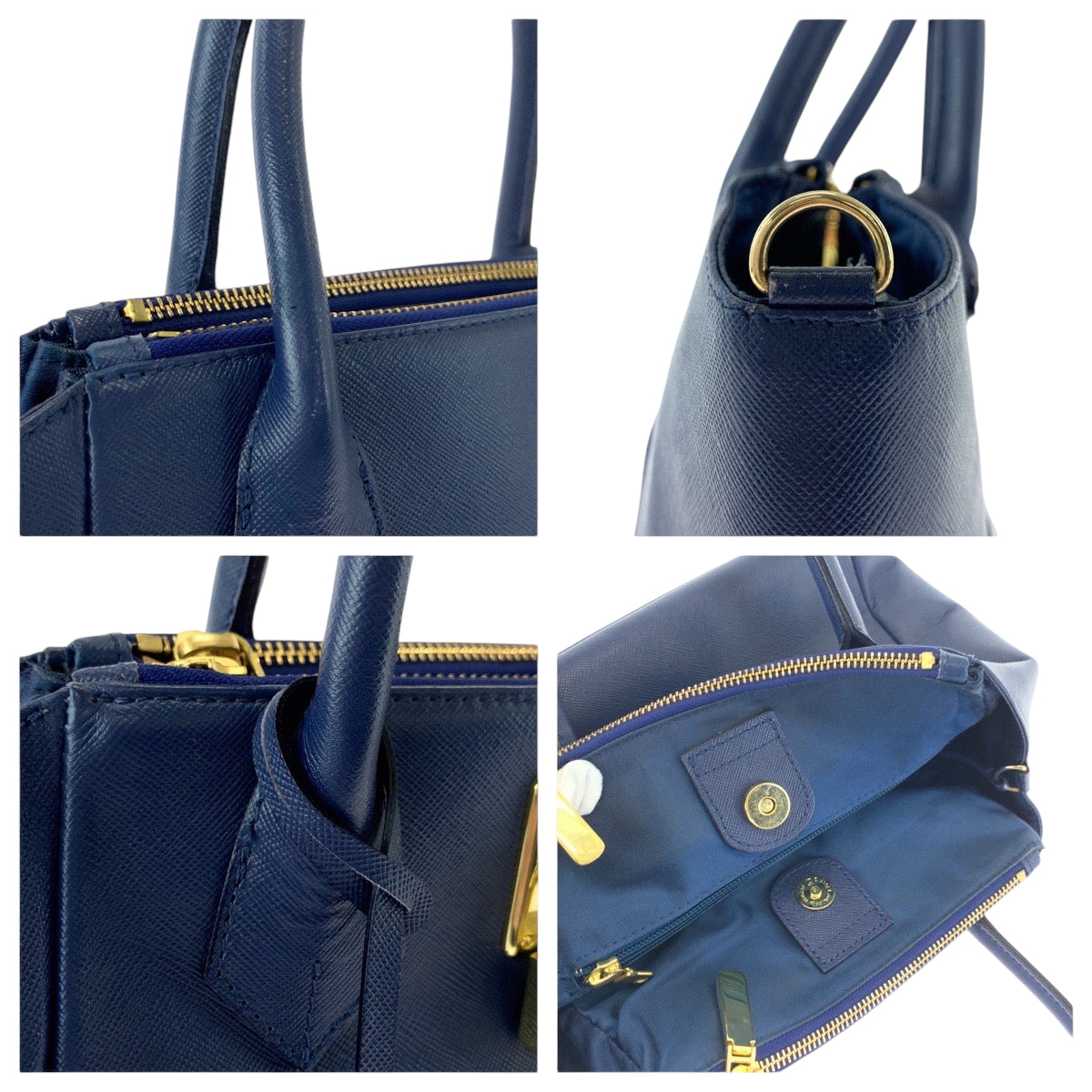 16798
Samantha Thavasa サマンサタバサ ブルー ゴールド金具 レザー ショルダーバッグ ハンドバッグ 2way  レディース AB5