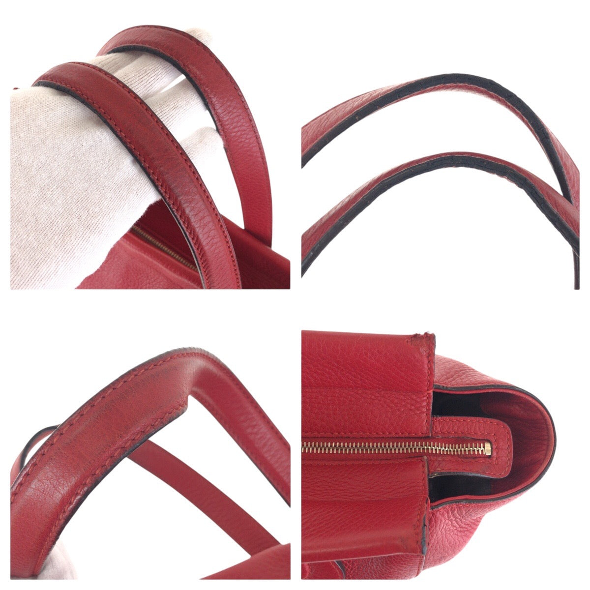 16800
GUCCI グッチ バンブー レッド ゴールド金具 レザー 354469 トートバッグ ショルダーバッグ レディース AB50