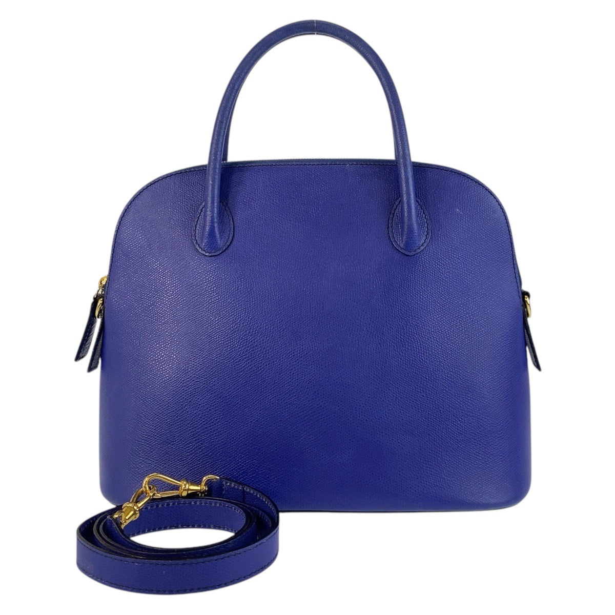 16801
CELINE セリーヌ ヴィンテージ ブルー ゴールド金具 レザー M95 ハンドバッグ ショルダーバッグ 2way  レディース
