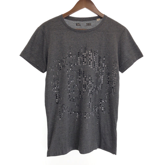 16802
DIESEL ディーゼル サイズS グレー ブラック コットン 半袖Tシャツ カットソー メンズ AB3