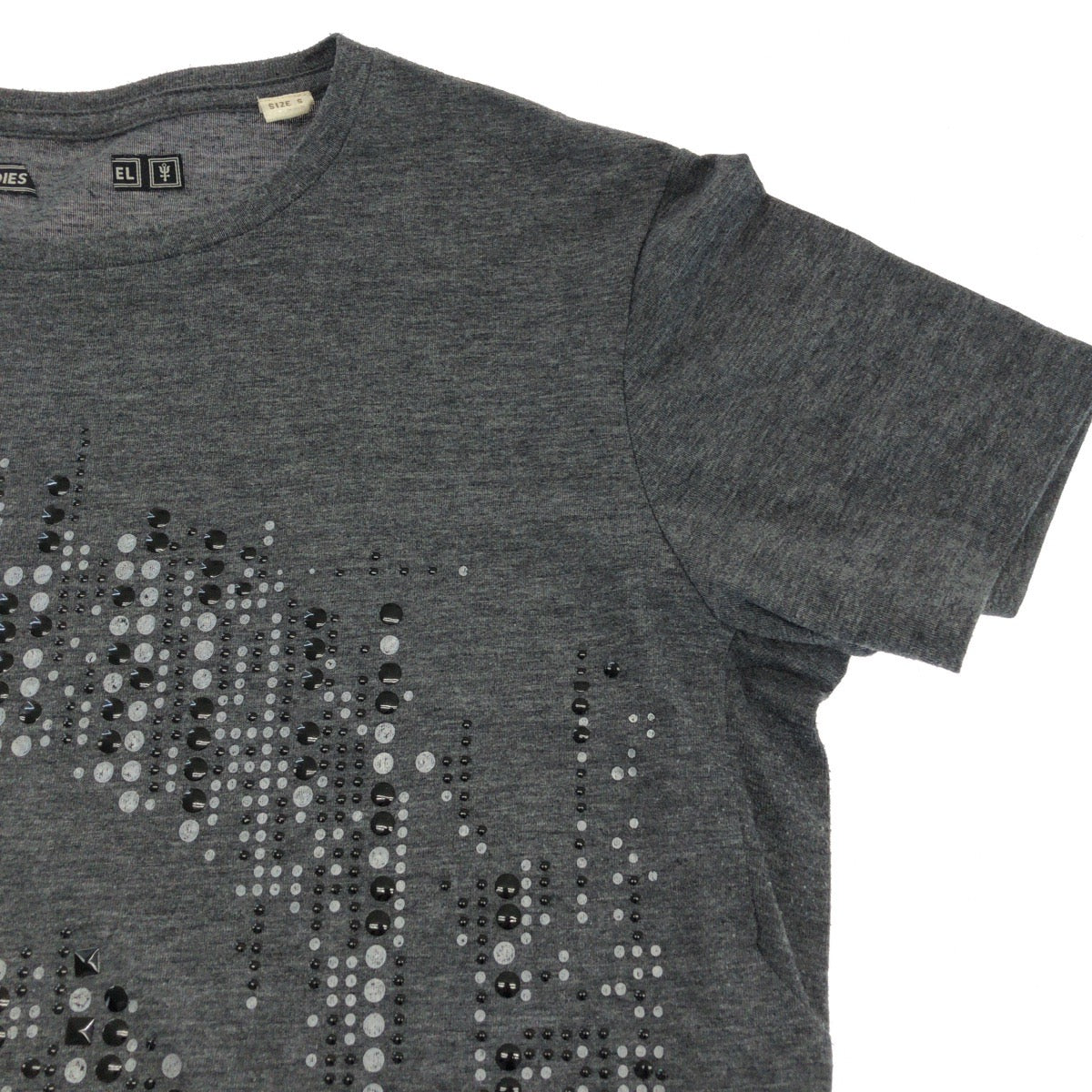 16802
DIESEL ディーゼル サイズS グレー ブラック コットン 半袖Tシャツ カットソー メンズ AB3