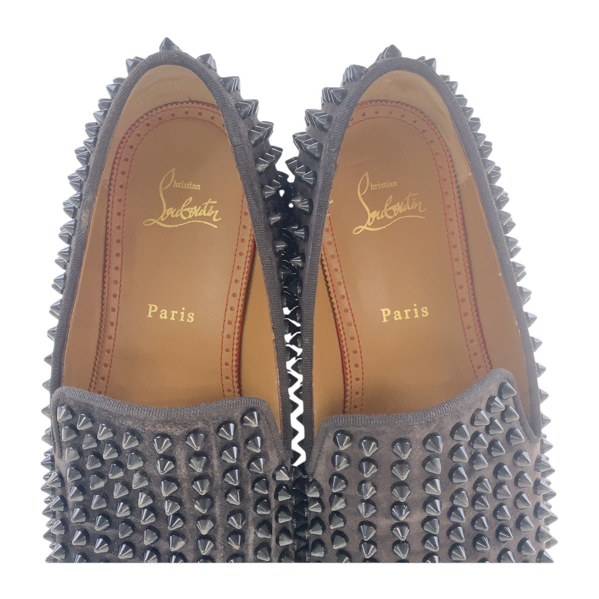 16803
Christian Louboutin クリスチャンルブタン ダンデライオン 42.5/27.5 ブラウン スウェード ローファー スリッポン  メンズ