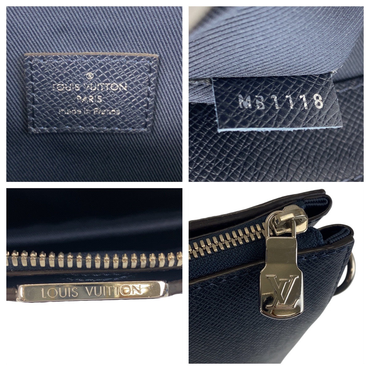 16805
LOUIS VUITTON ルイヴィトン タイガ アントントート ネイビー シルバー金具 レザー M34428 トートバッグ ショルダーバッグ 2way  メンズ A115