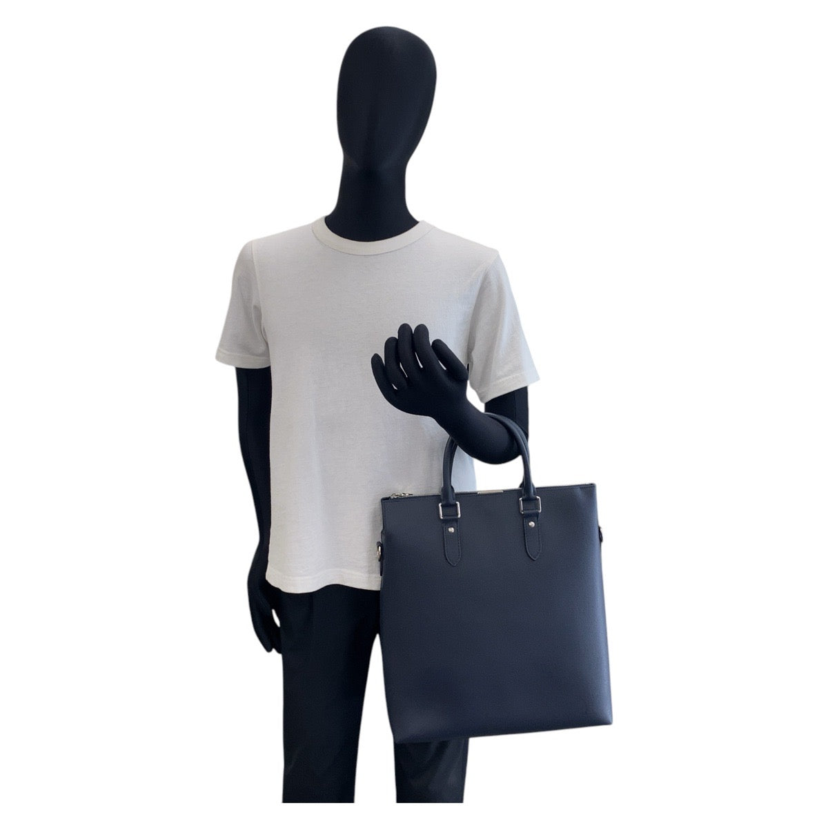 16805
LOUIS VUITTON ルイヴィトン タイガ アントントート ネイビー シルバー金具 レザー M34428 トートバッグ ショルダーバッグ 2way  メンズ A115