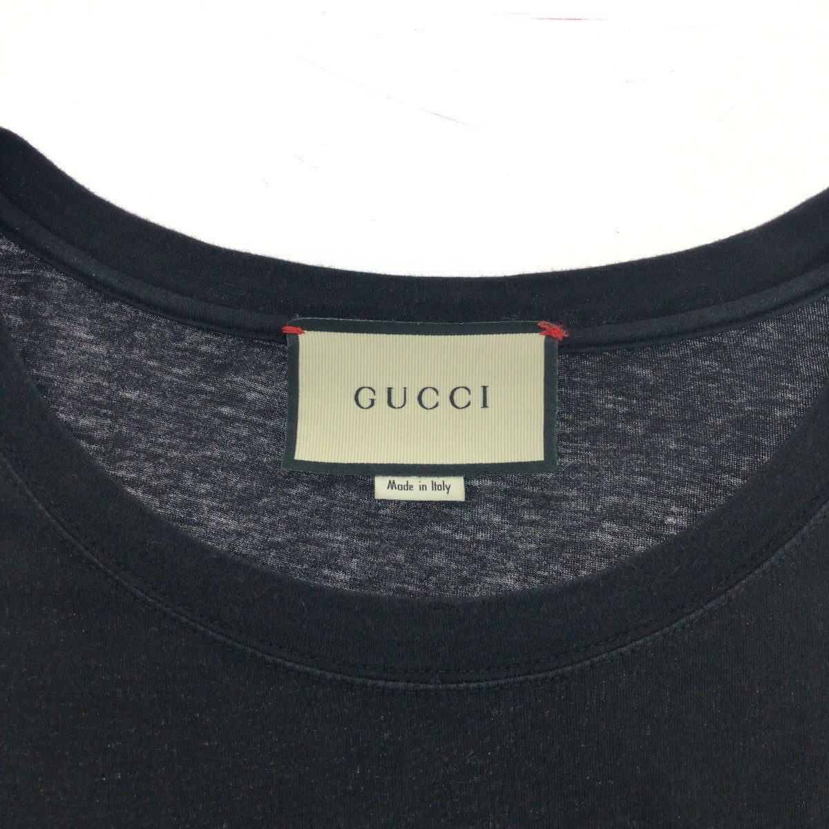 16810
GUCCI グッチ 17SS タイガーエンブロイダリー サイズL ブラック 黒 マルチカラー コットン 430813-X5M72 半袖Tシャツ カットソー  メンズ