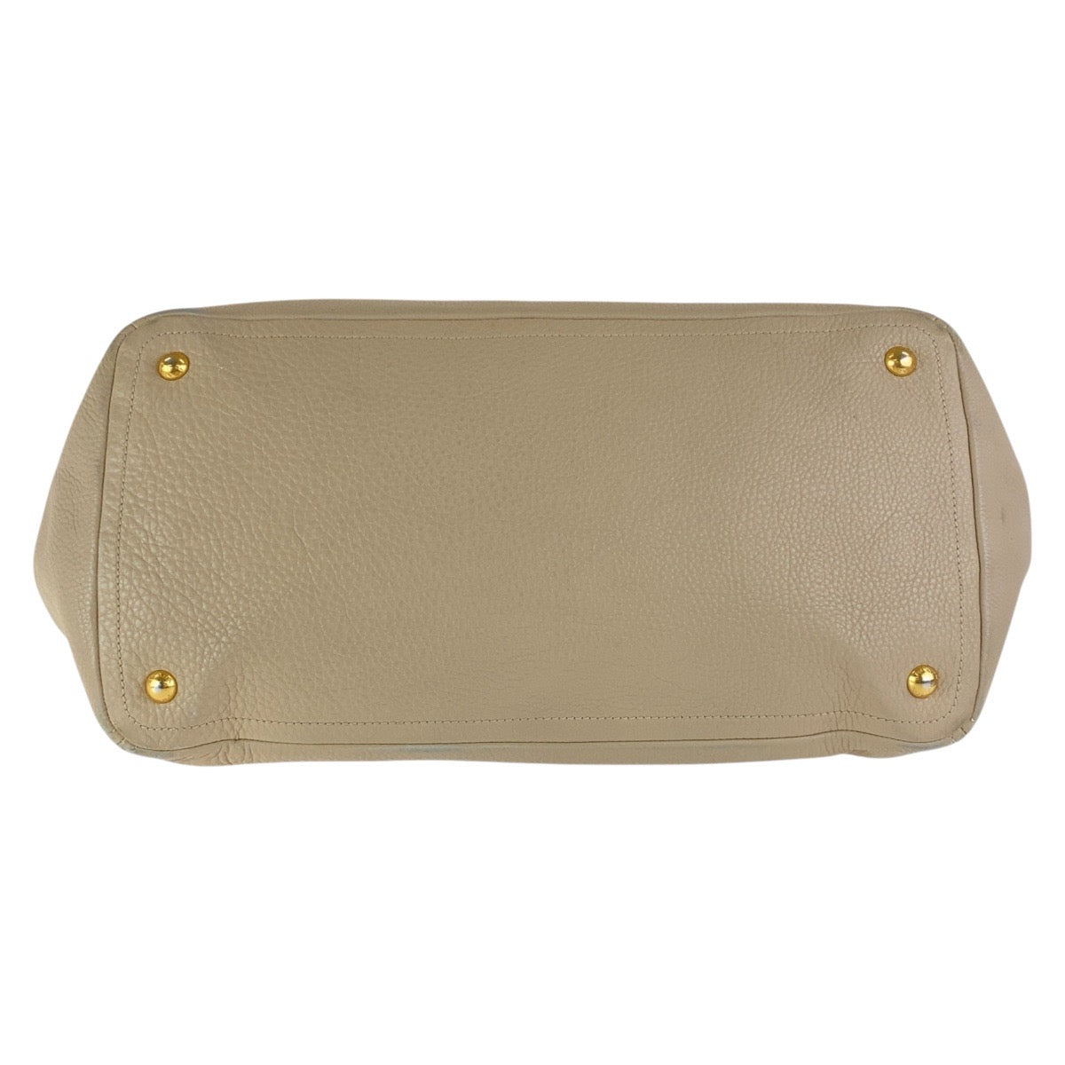 16812
PRADA プラダ ヴィッテロダイノ ベージュ ゴールド金具 レザー トートバッグ ショルダーバッグ 2WAY  レディース AB62