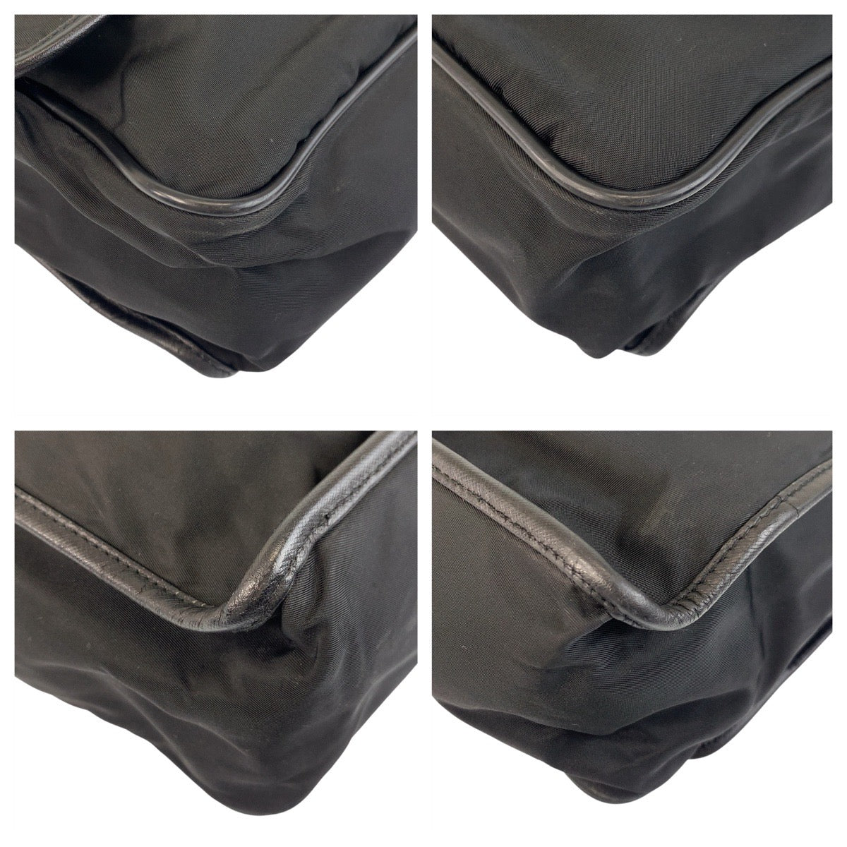 16816
PRADA プラダ テスート 三角ロゴプレート ブラック 黒 シルバー金具 ナイロン ショルダーバッグ メッセンジャーバッグ  メンズ ABP50