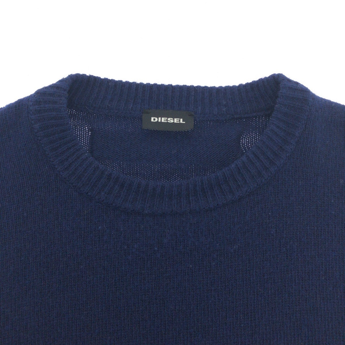 16817
DIESEL ディーゼル サイズXL ブルー グレー ウール ニット カットソー  メンズ ABP6