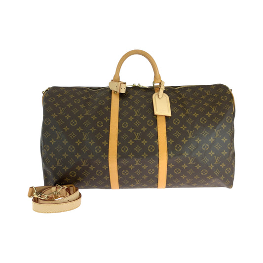 16825
LOUIS VUITTON ルイヴィトン モノグラム キーポル60 バンドリエール 男女兼用 ブラウン ゴールド金具 PVC M41412 ボストンバッグ ハンドバッグ 2way  レディース A200