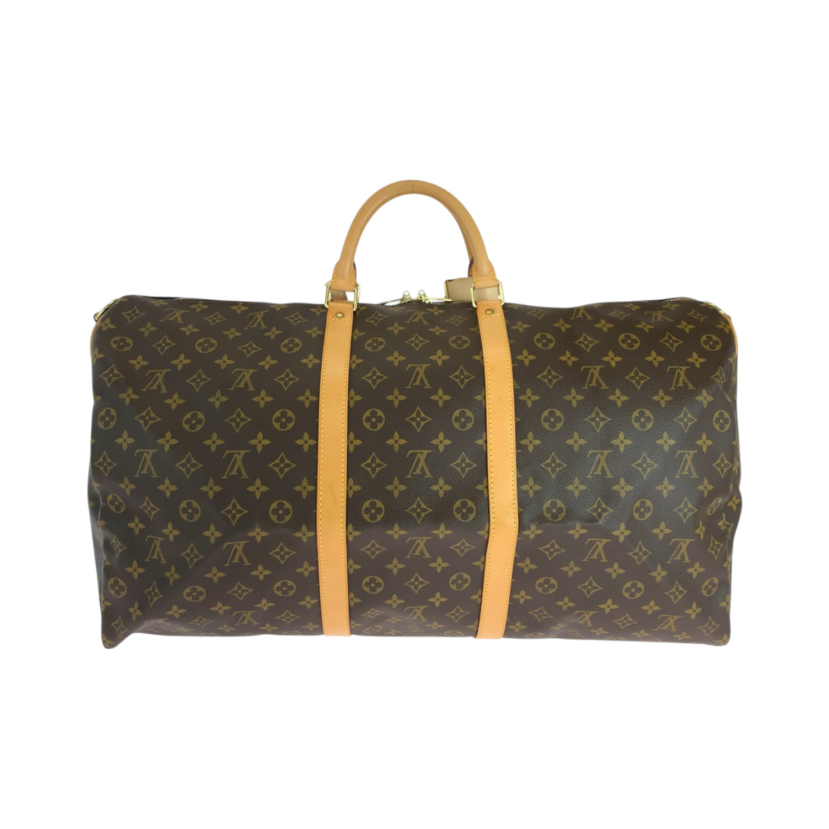 16825
LOUIS VUITTON ルイヴィトン モノグラム キーポル60 バンドリエール 男女兼用 ブラウン ゴールド金具 PVC M41412 ボストンバッグ ハンドバッグ 2way  レディース A200