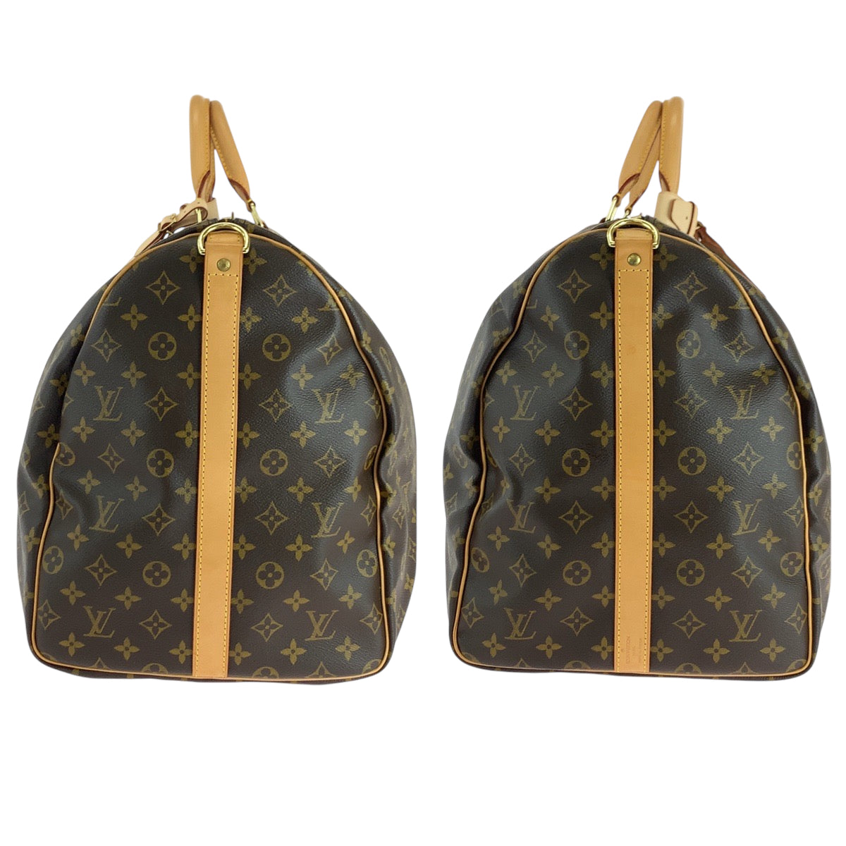 16825
LOUIS VUITTON ルイヴィトン モノグラム キーポル60 バンドリエール 男女兼用 ブラウン ゴールド金具 PVC M41412 ボストンバッグ ハンドバッグ 2way  レディース A200