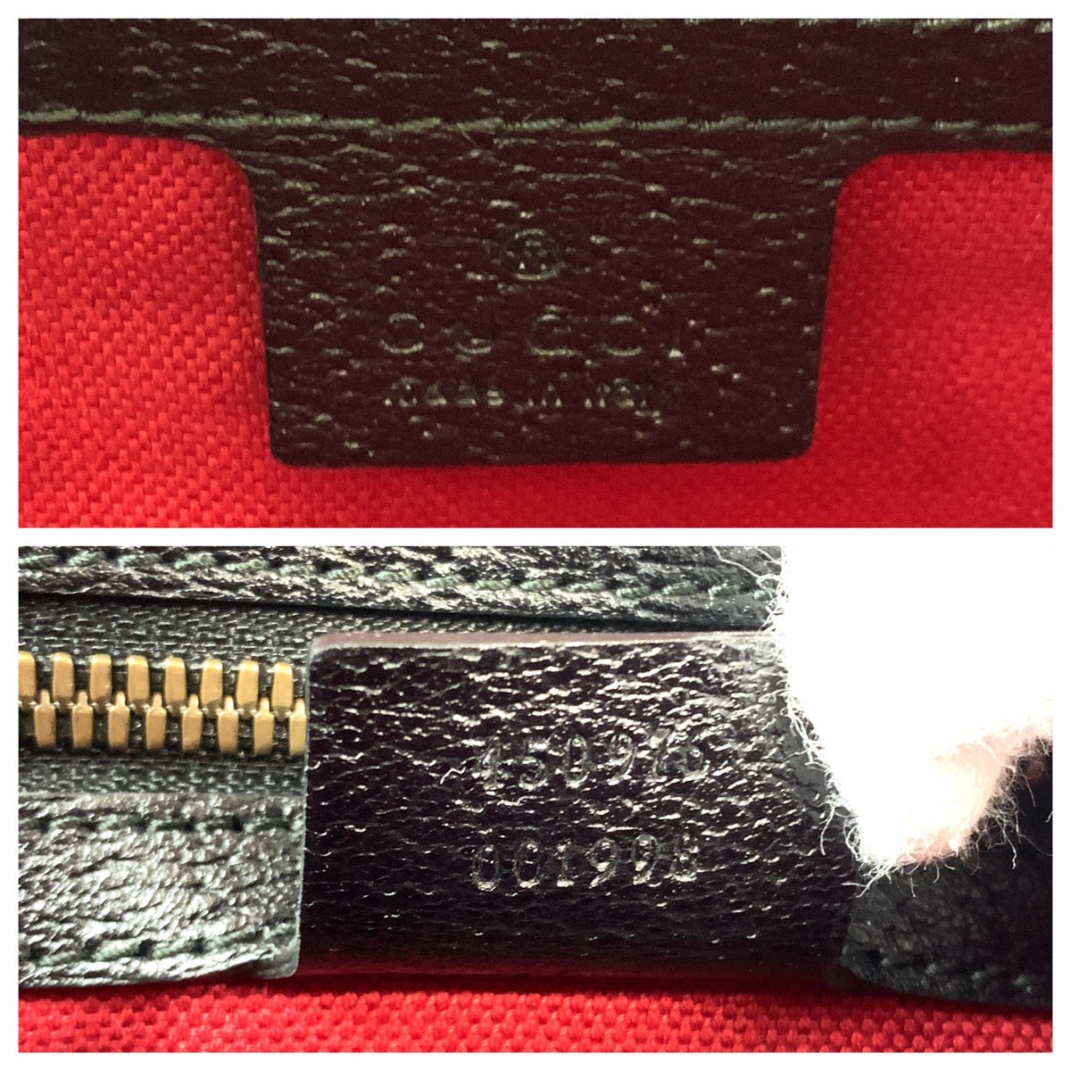 16832
GUCCI グッチ シェリーライン ブラック 黒 ゴールド金具 レザー 450976 ショルダーバッグ クラッチバッグ 2way メンズ A70