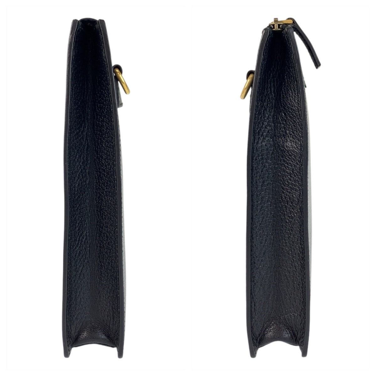 16832
GUCCI グッチ シェリーライン ブラック 黒 ゴールド金具 レザー 450976 ショルダーバッグ クラッチバッグ 2way  メンズ A70