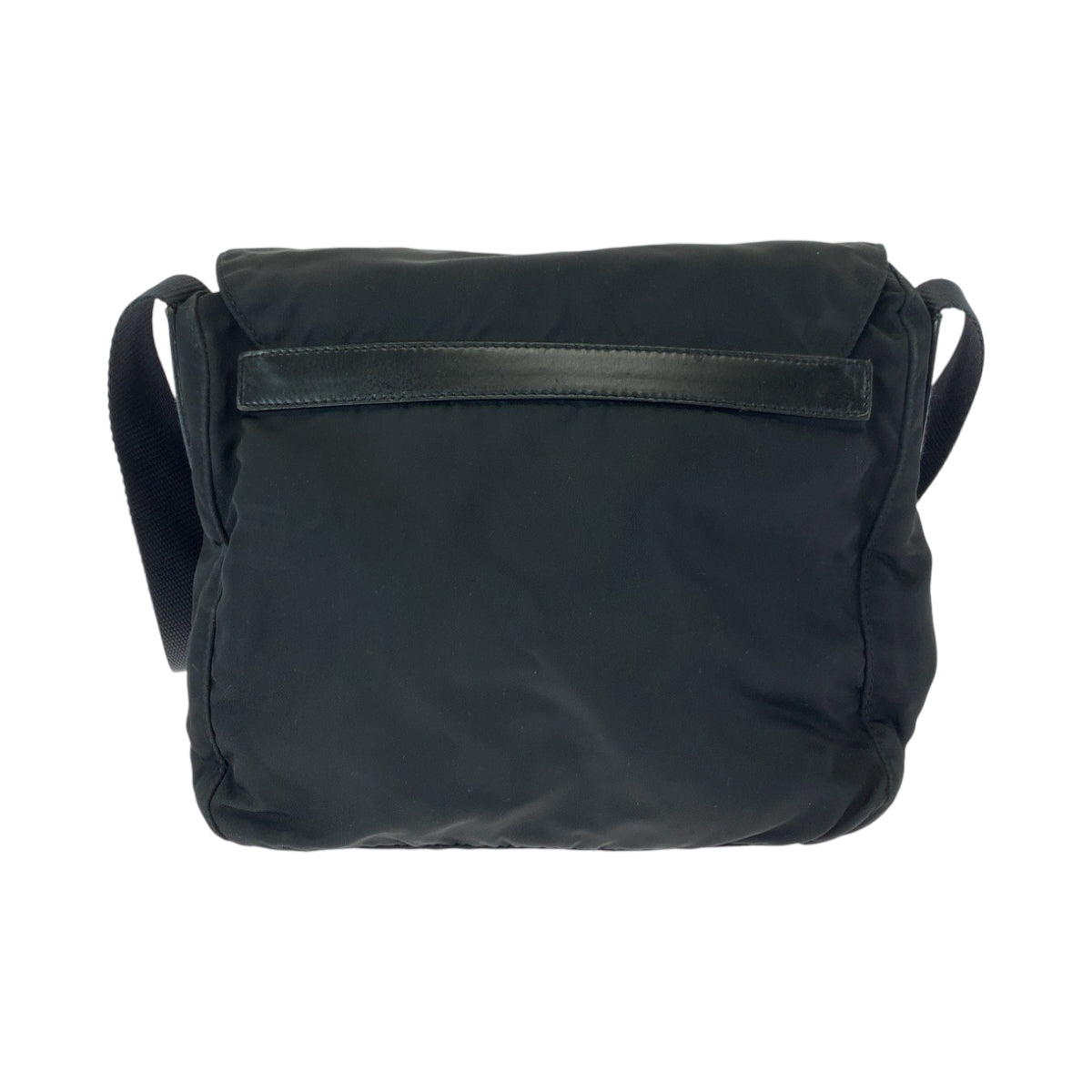 16834
PRADA プラダ テスート 三角ロゴプレート ブラック 黒 シルバー金具 ナイロン ショルダーバッグ ポシェット  レディース ABP40