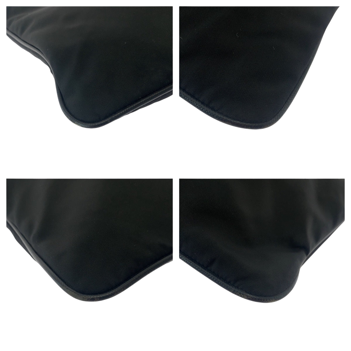 16836
PRADA プラダ テスート 三角ロゴプレート ブラック 黒 シルバー金具 ナイロン ショルダーバッグ ポシェット  メンズ ABP39