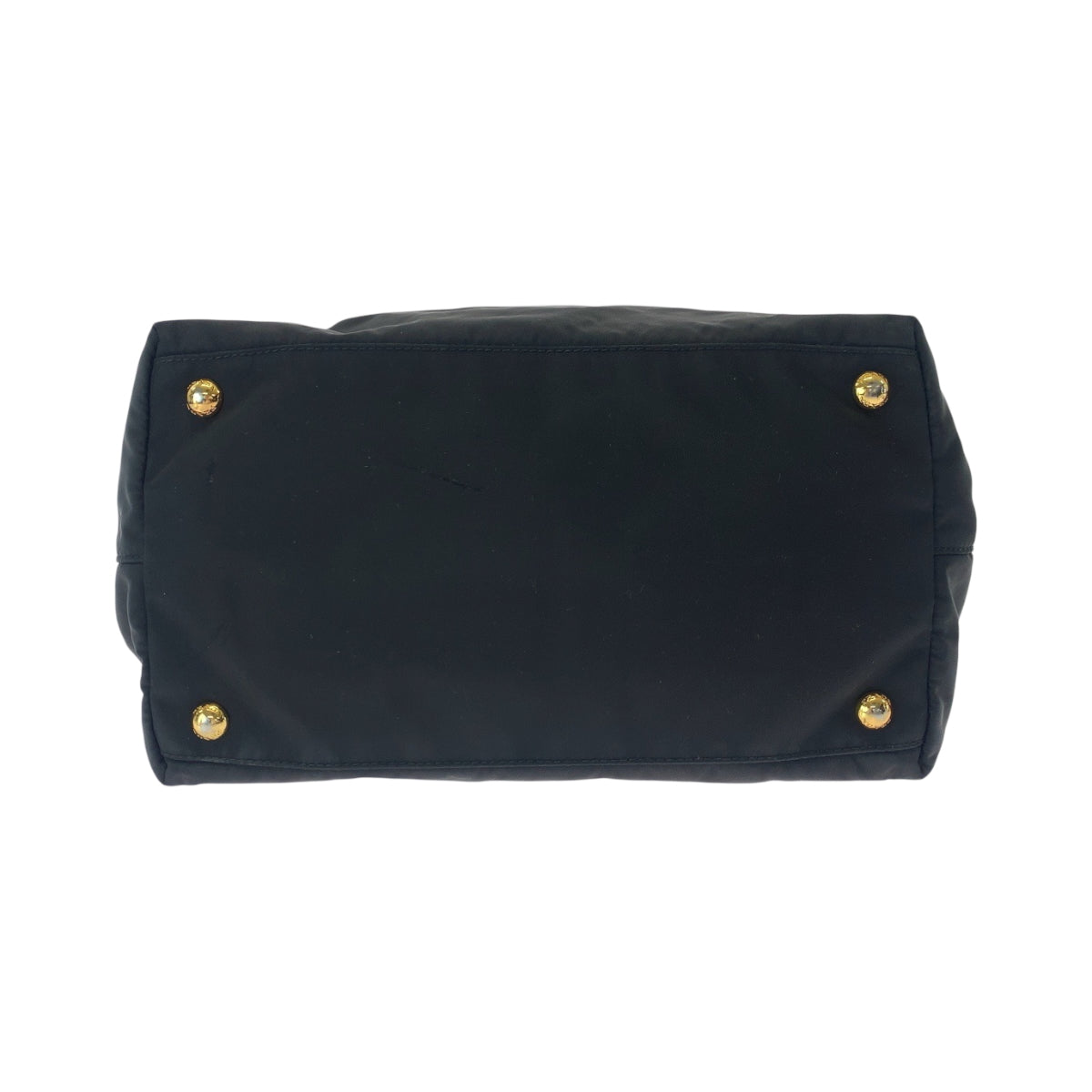 16839
PRADA プラダ テスート ロゴ リボン ブラック 黒 ゴールド金具 ナイロン BN1601 トートバッグ ハンドバッグ  レディース AB39