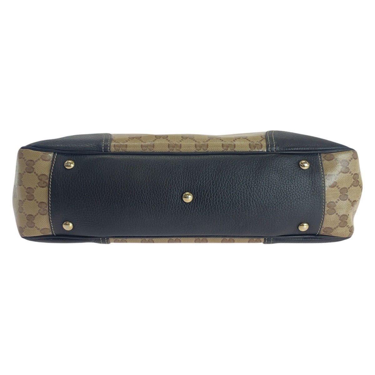 16843
GUCCI グッチ シェリーライン GGクリスタル ベージュ ブラウン ゴールド金具 PVC / レザー 293592 トートバッグ ショルダーバッグ  レディース AB32