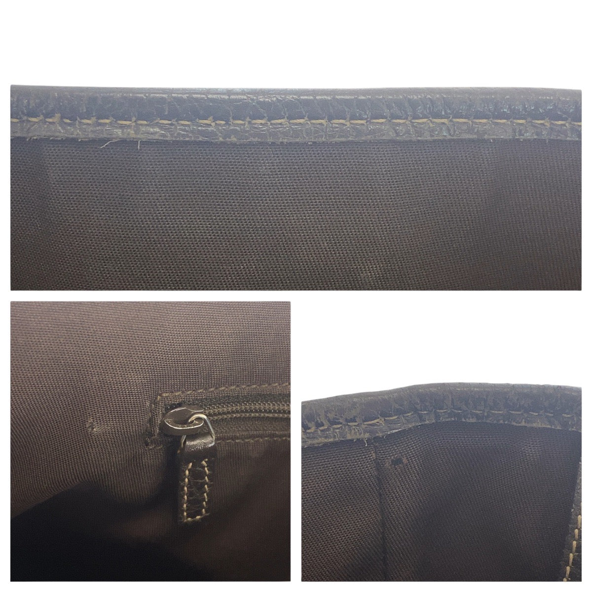 16843
GUCCI グッチ シェリーライン GGクリスタル ベージュ ブラウン ゴールド金具 PVC / レザー 293592 トートバッグ ショルダーバッグ  レディース AB32